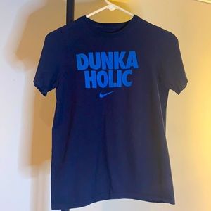 Youth Large Nike Dunkaholic Navy Tee